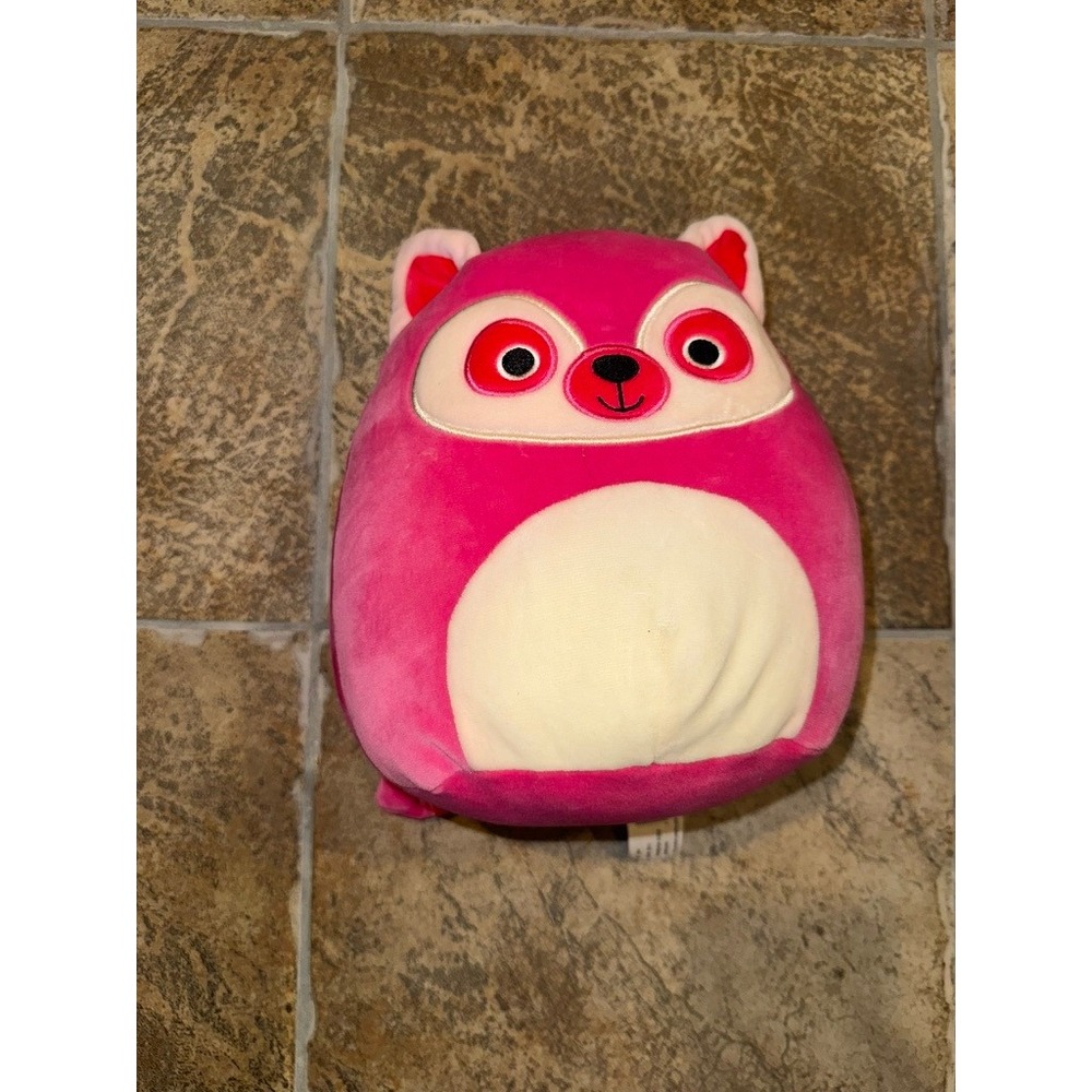 Squishmallows Cici the Red Panda 8 Inch Hot Pink Plush Kellytoy Stuffed Animal